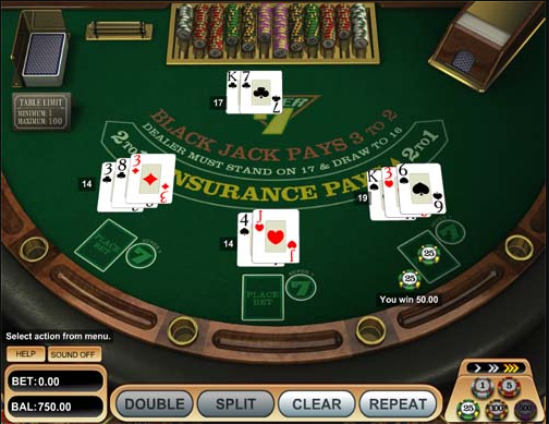 Lượt chơi Blackjack Super 7s